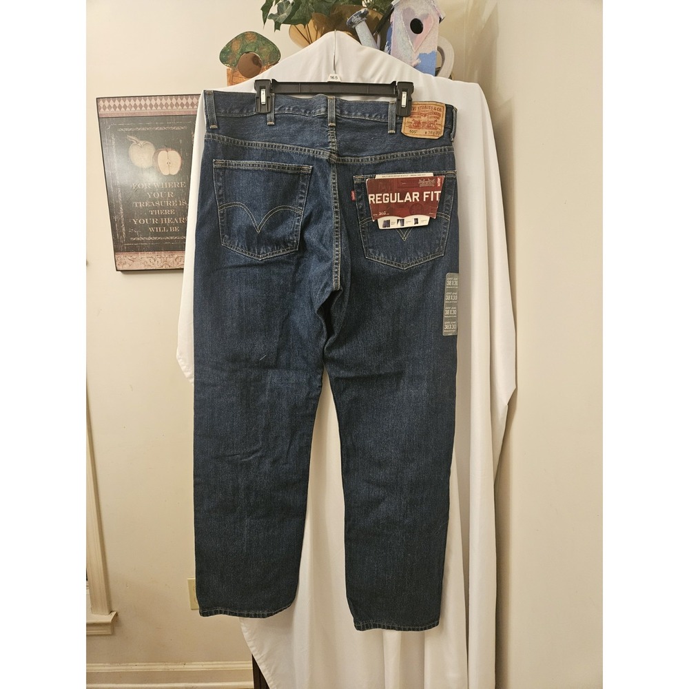 Men's Levi's 505 Jeans 38 X 30 Regular‎ Fit Straight Leg